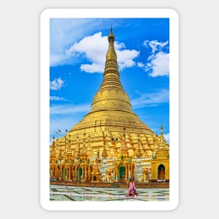 Shwedagon Pagoda. Sticker